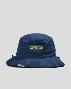 Quiksilver Lay Day Wide Brim Hat Majolica Blue New