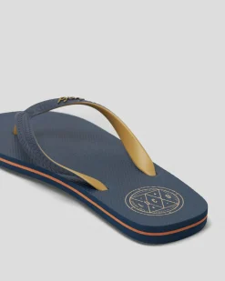 Lucid LCD Thongs Navy/tan Sale