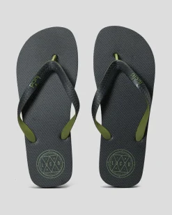 Lucid LCD Thongs Black/olive Sale