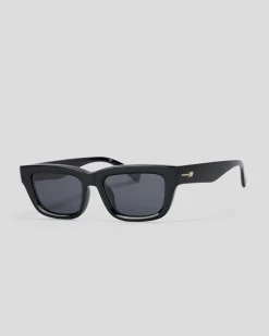 Le Specs Le Castle Polarised Sunglasses Black/ Smoke Mono Online