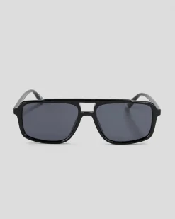 Le Specs Le Gars Polarised Sunglasses Black/ Smoke Mono Hot