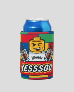 Frothies Lesssgo Man Stubby Cooler Multi New