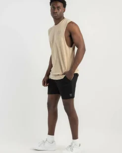 Lucid Lever Elastic Waist Shorts Black Discount