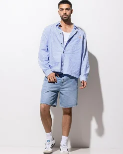 Lee L-Four Baggy Shorts Skybound Blue Online