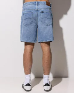 Lee L-Four Baggy Shorts Skybound Blue Online