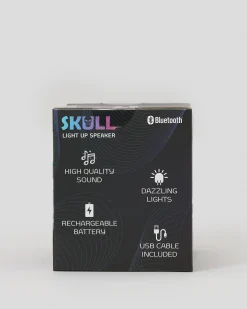 Get It Now Light Up Skull Speaker White Best
