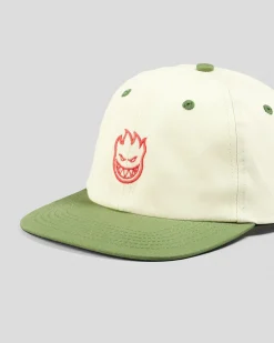 Spitfire Lil Bighead Strapback Cap Natural/olive/red Outlet