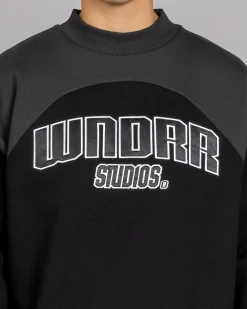 Wndrr Limitz Panel Sweatshirt Black Best