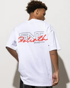 St. Goliath Link Script T-Shirt White Outlet