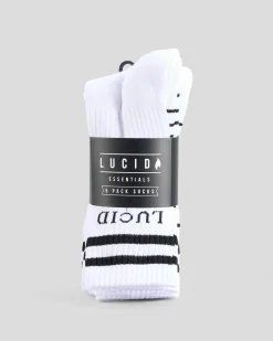 Lucid Linked Socks 5 Pack White Hot