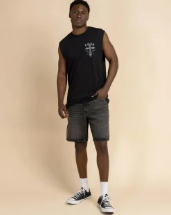 Kiss Chacey Lithium Relaxed Muscle Tank Jet Black Hot