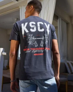Kiss Chacey Live Forever Relaxed T-Shirt Pigment Asphalt Online