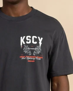 Kiss Chacey Live Forever Relaxed T-Shirt Pigment Asphalt Online