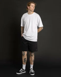 Dexter Local Elastic Waist Shorts Washed Black Best