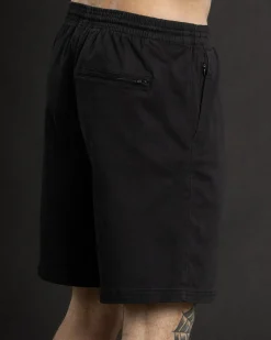 Dexter Local Elastic Waist Shorts Washed Black Best