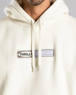 Thrills Locked In Slouch Hoodie Heritage White Outlet