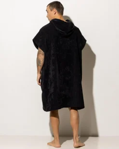 Rip Curl Logo Hooded Towel Black Best