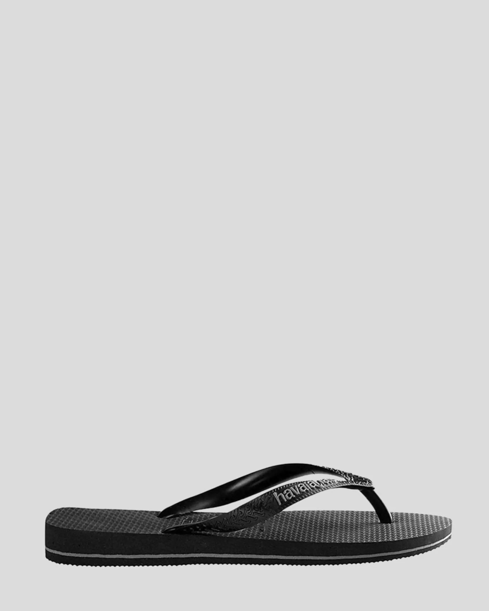 Havaianas Logo Thongs Black/ Steel Grey Best