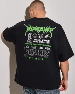 Worship Supplies Logorama Oversized T-Shirt Black Best