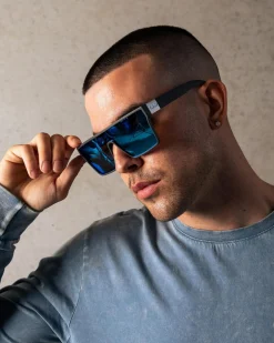 Sin Eyewear Loose Cannon Polarised Sunglasses Pearl Grey/ice Blue Flash