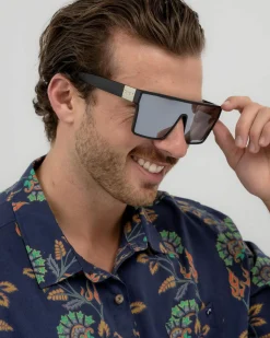 Sin Eyewear Loose Cannon Sunglasses Black / Silver Sale