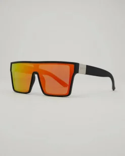 Sin Eyewear Loose Cannon Sunglasses Matte Black/red Flash Clearance