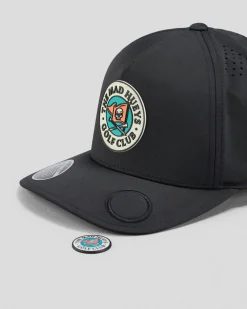 The Mad Hueys Loose Golf 110 Snapback Cap Black Sale