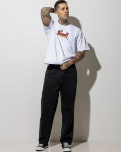 Worship Supplies Lounger Jeans Washed Black New