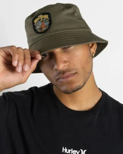 The Mad Hueys Lovin Every Minute Bucket Hat Olive