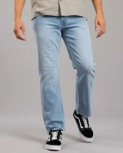 Lee L-Three Straight Jeans Stone Fade Outlet