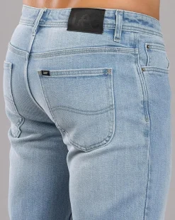 Lee L-Three Straight Jeans Stone Fade Outlet