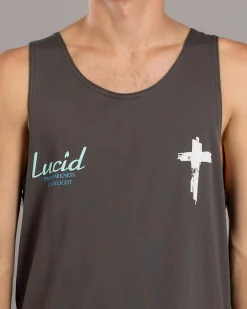 Lucid Lumina Singlet Charcoal New