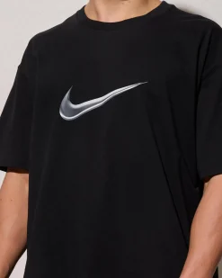 Nike M90 Swoosh Just Do It T-Shirt Black Hot