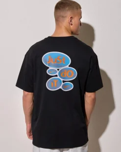 Nike M90 Swoosh Just Do It T-Shirt Black Hot