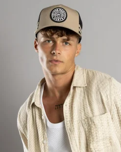 The Mad Hueys Mad Series Twill Trucker Cap Tan Sale