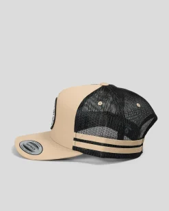 The Mad Hueys Mad Series Twill Trucker Cap Tan Sale