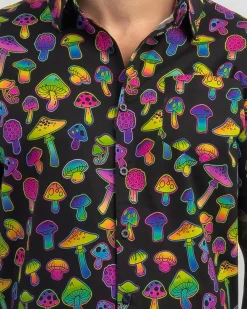 Lucid Magic Mushrooms Romper Black Hot