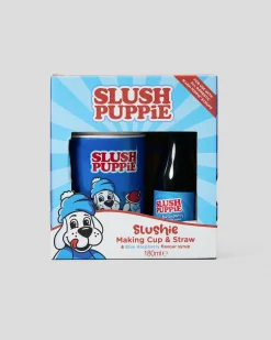 Slush Puppie Making Cup & Blue Raspberry Syrup Set Multi Clearance