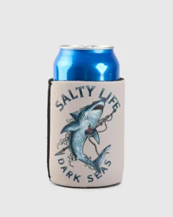 Salty Life Mariners Grave Stubby Cooler Sand Hot