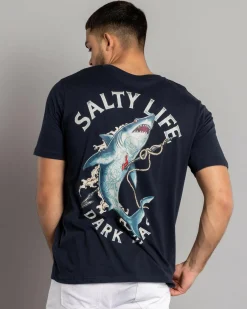 Salty Life Mariner's Grave T-Shirt Navy