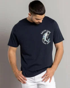 Salty Life Mariner's Grave T-Shirt Navy