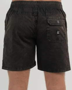 Billabong Mario 2.0 Elastic Walk Shorts Black Clearance