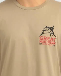 Great Northern Marlin Strike T-Shirt Tan Best