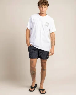 Jacks Matrix Elastic Waist Board Shorts Black Outlet