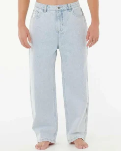 Rip Curl Medina Rip Script Denim Jeans Bleached Blue Discount