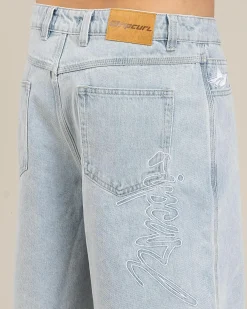 Rip Curl Medina Script Denim Walk Shorts Bleached Blue Online