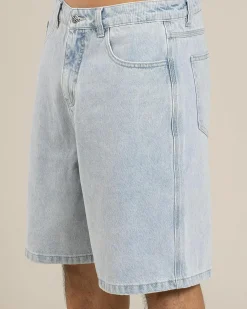 Rip Curl Medina Script Denim Walk Shorts Bleached Blue Online