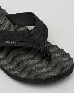 Kustom Mens' Hummer III Thongs All Black Best