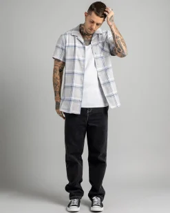 Lucid Mercy Short Sleeve Shirt White Check Clearance