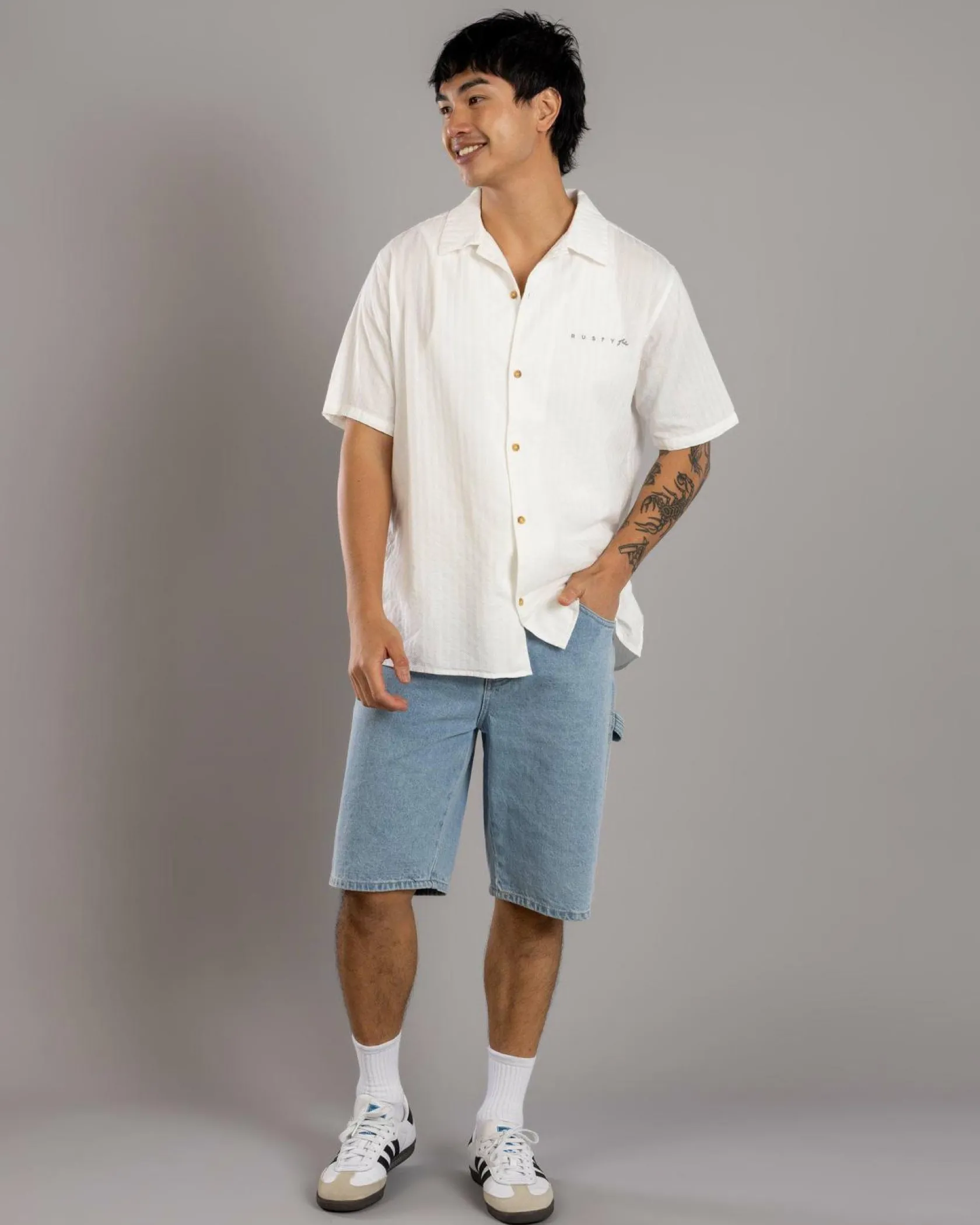Rusty Mexican Wedding 2.0 Short Sleeve Shirt Ecru